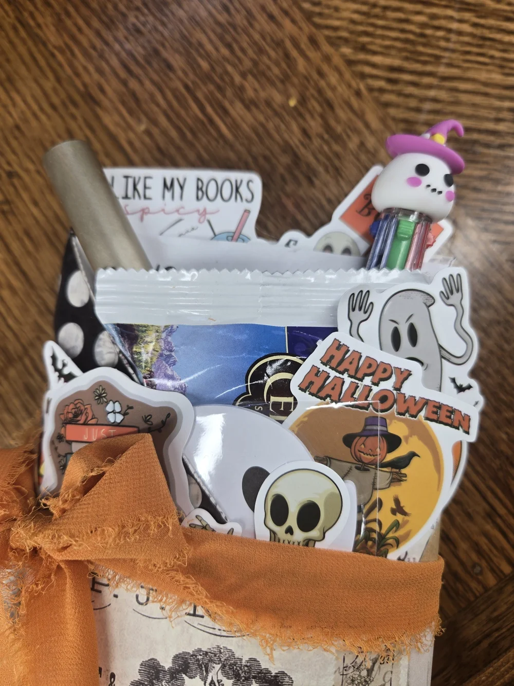 Blind Date With a Book Halloween Mystery Gif